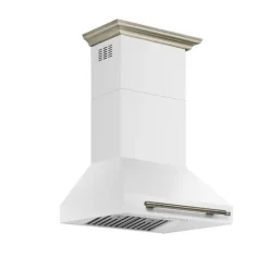 FORNO 30-inch Wall-Mounted Range Hood Wall Mount White 30" , 600 CFM - FRHWM5095-30