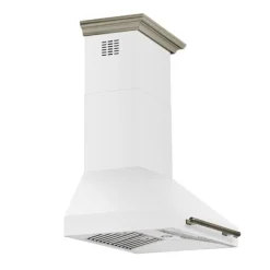 FORNO 30-inch Wall-Mounted Range Hood Wall Mount White 30