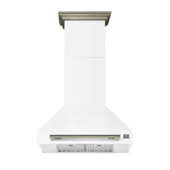 FORNO 30-inch Wall-Mounted Range Hood Wall Mount White 30