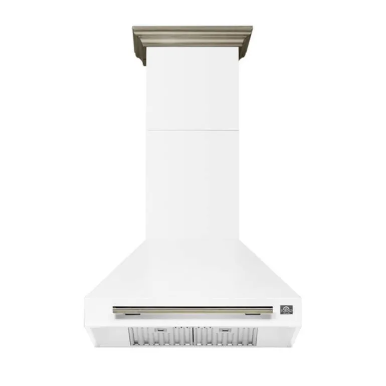 FORNO 30-inch Wall-Mounted Range Hood Wall Mount White 30" , 600 CFM - FRHWM5095-30