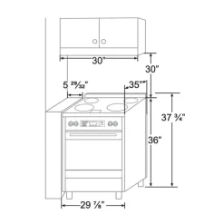 FORNO Range Black 30
