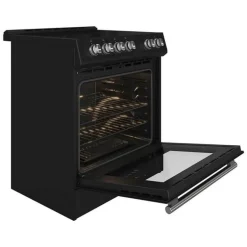 FORNO Range Black 30" Electric Glass-Ceramic - FFSEL6022-30
