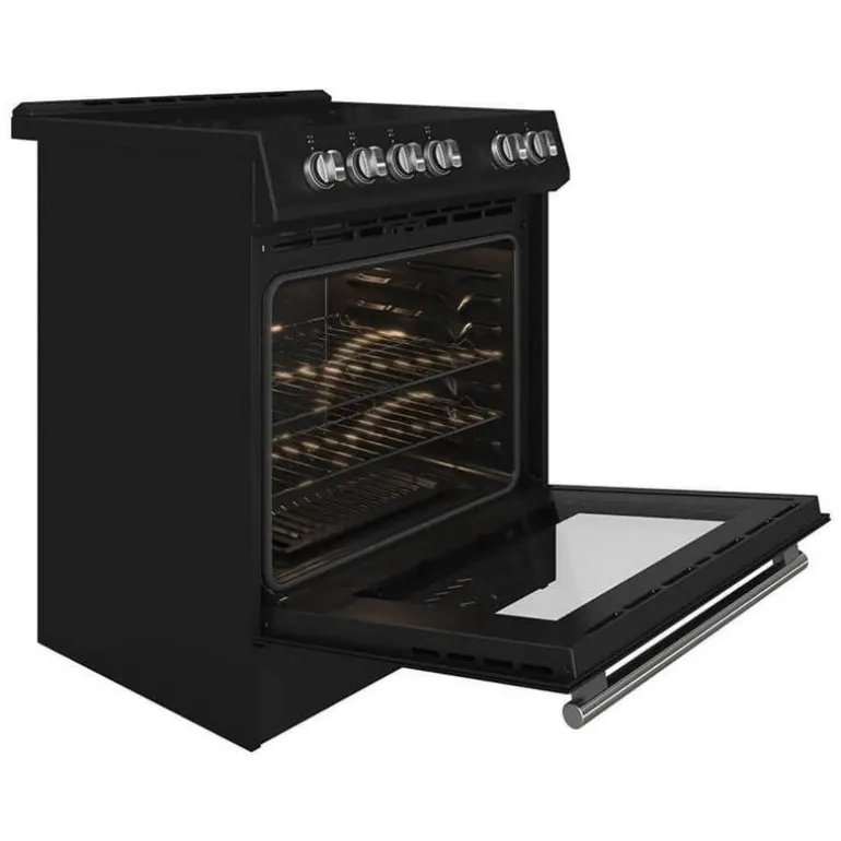 FORNO Range Black 30" Electric Glass-Ceramic - FFSEL6022-30