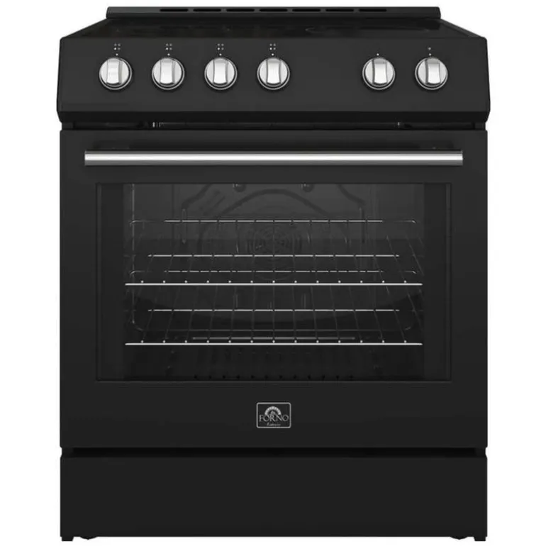 FORNO Range Black 30" Electric Glass-Ceramic - FFSEL6022-30
