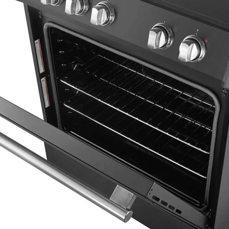 FORNO Range Black 30" Electric Glass-Ceramic - FFSEL6022-30