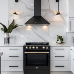 FORNO Range Black 30" Electric Induction - FFSIN0982-30