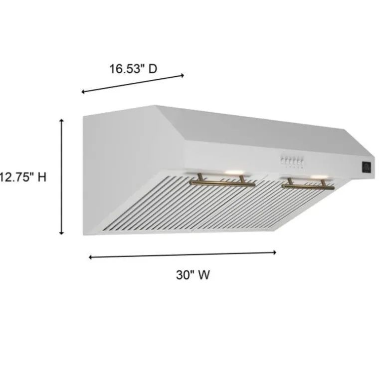 FORNO Range Hood Standard White 30" , 400 CFM - FRHUC5255-30