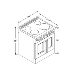 FORNO Range Stainless 30