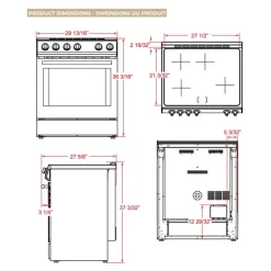 FORNO Range Stainless 30