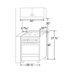 FORNO Range White 30
