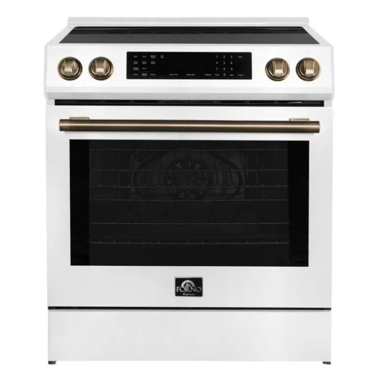 FORNO Range White 30" Electric Induction - FFSIN0905-30