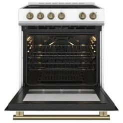 FORNO Range White 30" Electric Glass-Ceramic - FFSEL6022-30