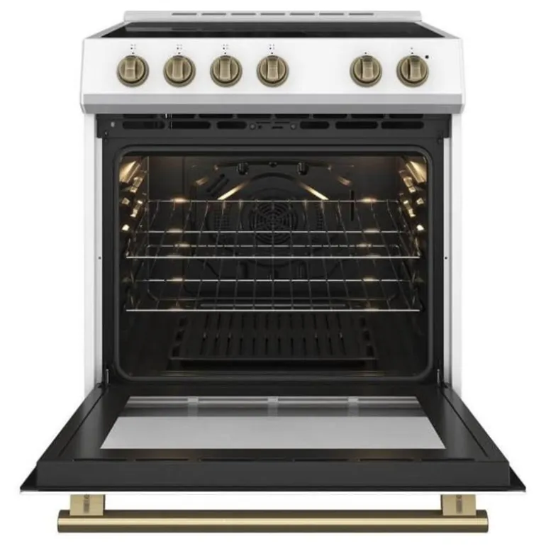 FORNO Range White 30" Electric Glass-Ceramic - FFSEL6022-30