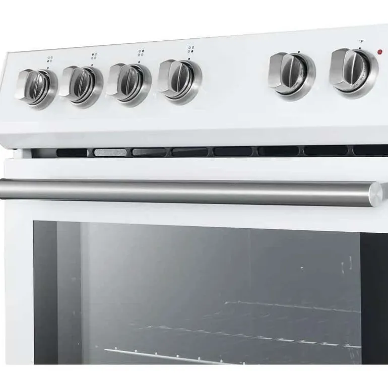 FORNO Range White 30" Electric Glass-Ceramic - FFSEL6022-30