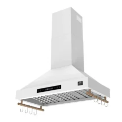 FORNO Wall-Mounted Range Hood Wall Mount White 35.2" , 375 CFM - FRHWM5503-36