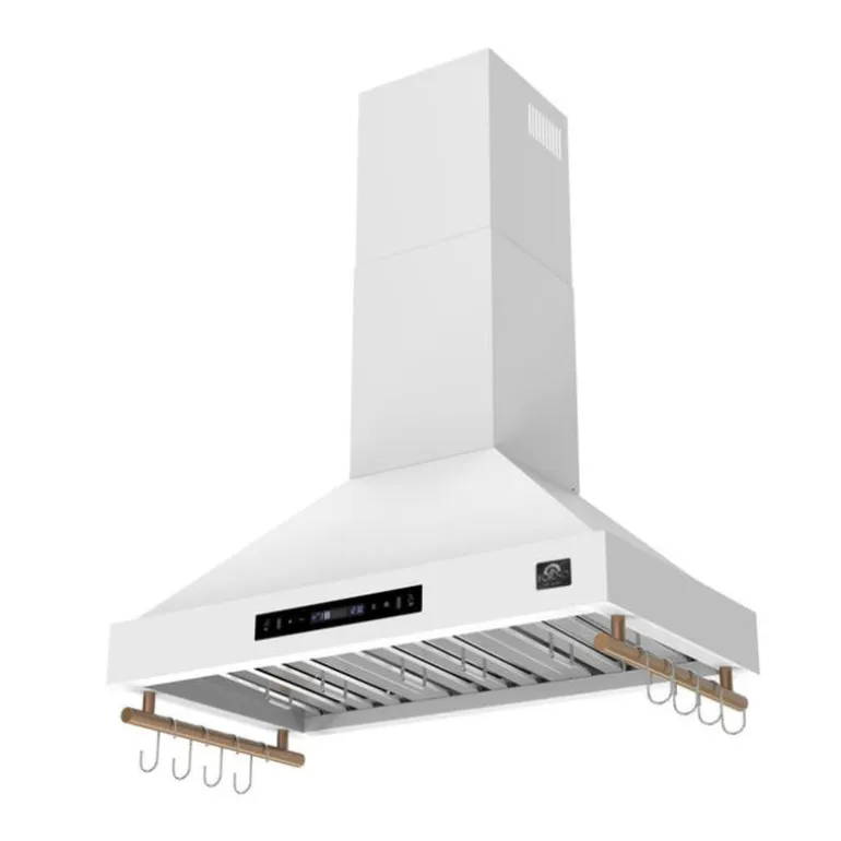 FORNO Wall-Mounted Range Hood Wall Mount White 35.2" , 375 CFM - FRHWM5503-36