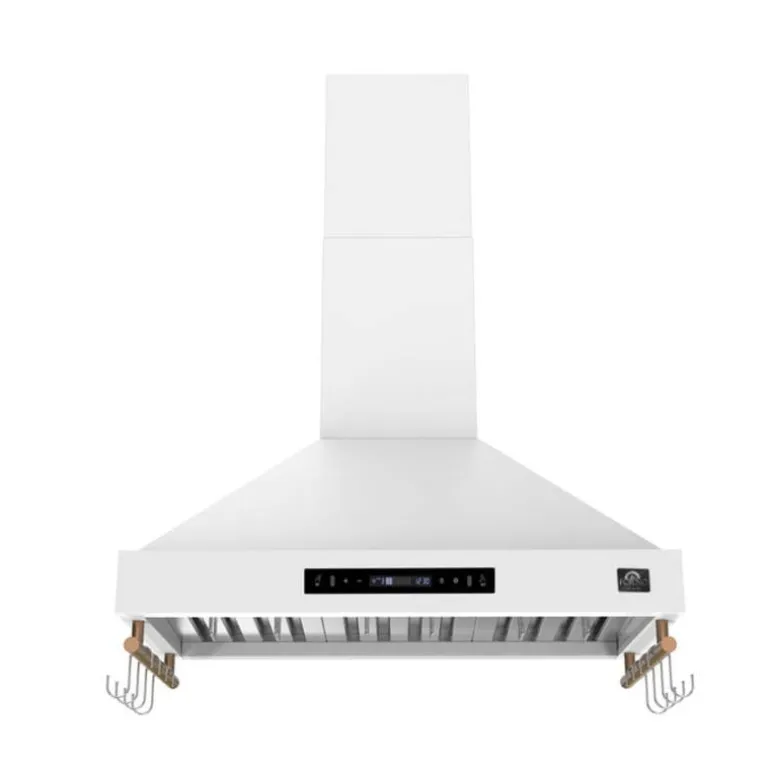 FORNO Wall-Mounted Range Hood Wall Mount White 35.2" , 375 CFM - FRHWM5503-36