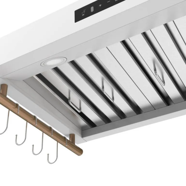 FORNO Wall-Mounted Range Hood Wall Mount White 35.2" , 375 CFM - FRHWM5503-36
