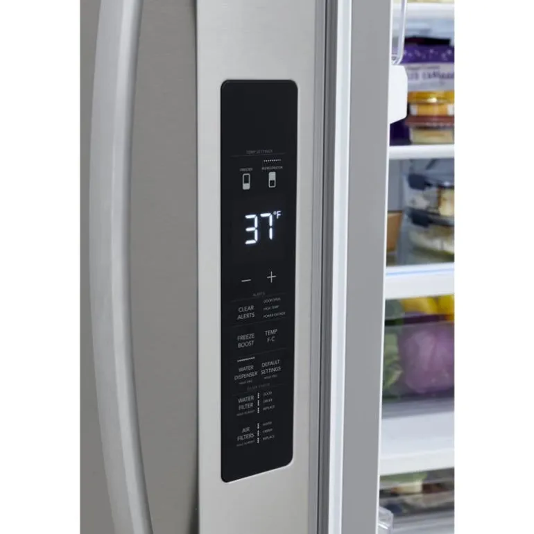 FRIGIDAIRE 28,8 36 In Cu Ft Refrigerator Stainless Bottom Freezer, French door - FRFN2813AF