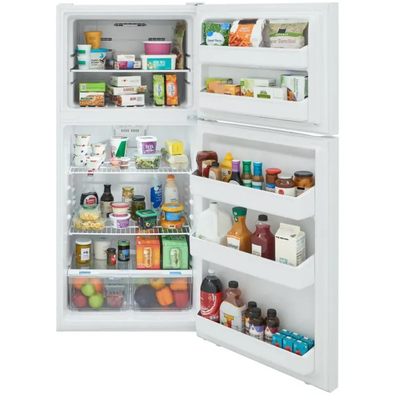 FRIGIDAIRE 18 Cu ft 30 In Refrigerator White Top Freezer - FFHT1814YW