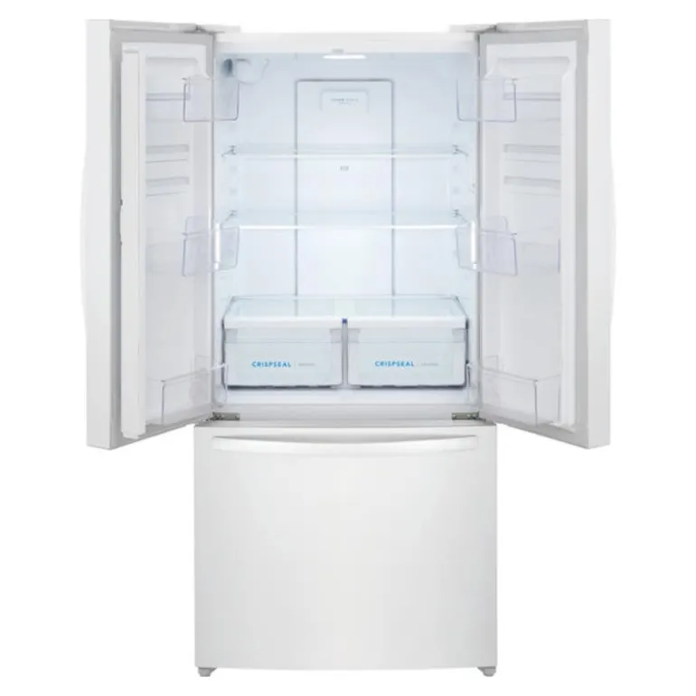 FRIGIDAIRE 18 Cu ft 32 In Refrigerator White Bottom Freezer, French door - FRFG1723AW