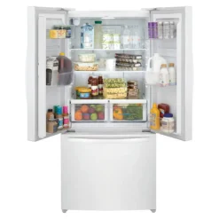 FRIGIDAIRE 18 Cu ft 32 In Refrigerator White Bottom Freezer, French door - FRFG1723AW