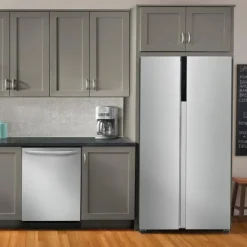 FRIGIDAIRE 21,4 Cu ft 36 In Refrigerator Stainless Side by side - FRSG2115AV