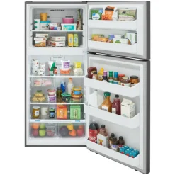 FRIGIDAIRE 18 Cu Ft 30 In Refrigerator Stainless Top Freezer - FRTE1835AV