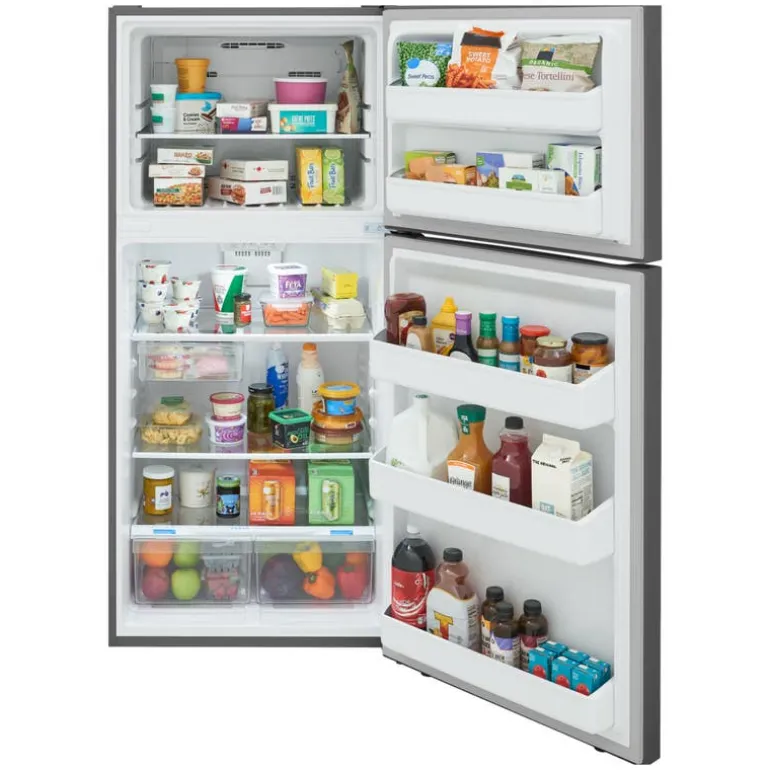 FRIGIDAIRE 18 Cu Ft 30 In Refrigerator Stainless Top Freezer - FRTE1835AV
