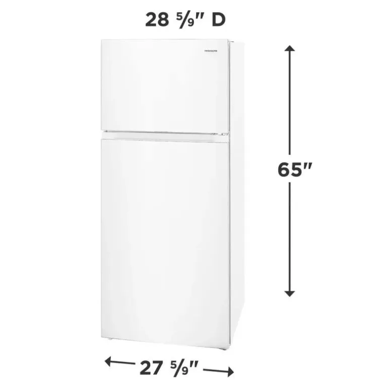 FRIGIDAIRE 16 Cu Ft 28 In Refrigerator White Top Freezer - FRTE1622AW