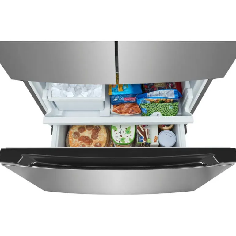 FRIGIDAIRE 20 Cu ft 36 In Refrigerator Stainless Bottom Freezer, French door - FRFG2011AV