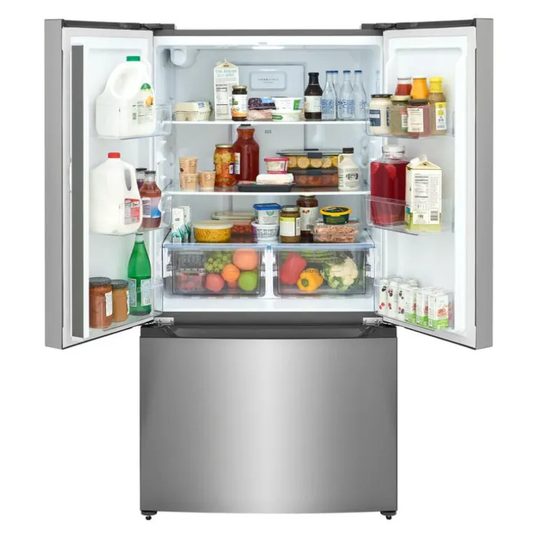 FRIGIDAIRE 20 Cu ft 36 In Refrigerator Stainless Bottom Freezer, French door - FRFG2011AV