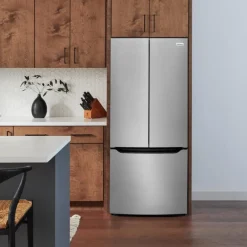 FRIGIDAIRE 20 Cu ft 33 In Refrigerator Stainless Bottom Freezer, French door - FRFG2033AV