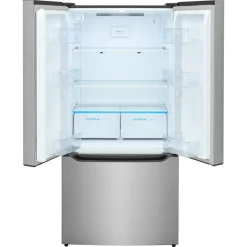 FRIGIDAIRE 20 Cu ft 33 In Refrigerator Stainless Bottom Freezer, French door - FRFG2033AV