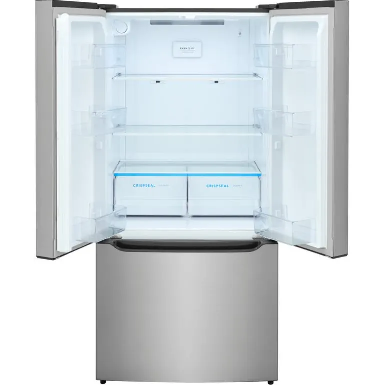 FRIGIDAIRE 20 Cu ft 33 In Refrigerator Stainless Bottom Freezer, French door - FRFG2033AV