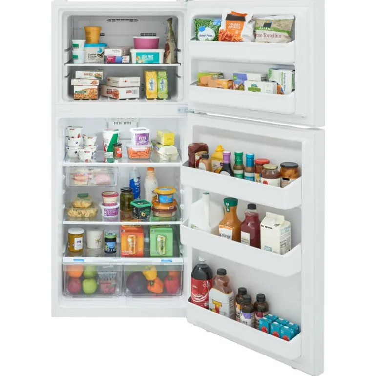 FRIGIDAIRE 18 Cu Ft 30 In Refrigerator White Top Freezer - FRTE1835AW