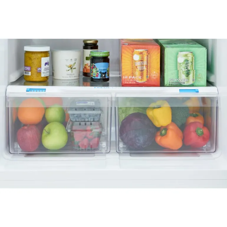 FRIGIDAIRE 18 Cu Ft 30 In Refrigerator White Top Freezer - FRTE1835AW