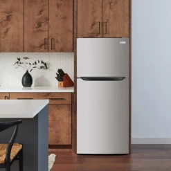 FRIGIDAIRE 18 Cu ft 30 In Refrigerator Stainless Top Freezer - FRTE1835AS