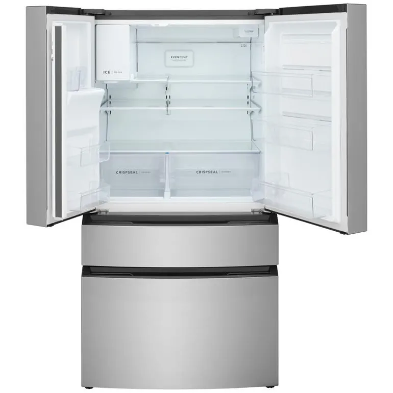 FRIGIDAIRE 26,3 Cu Ft 36 In Refrigerator Stainless Bottom Freezer, French door - FRMS2733AV