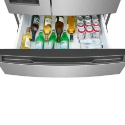 FRIGIDAIRE 26,3 Cu Ft 36 In Refrigerator Stainless Bottom Freezer, French door - FRMS2733AV