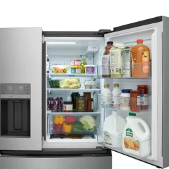 FRIGIDAIRE 26,3 Cu Ft 36 In Refrigerator Stainless Bottom Freezer, French door - FRMS2733AV
