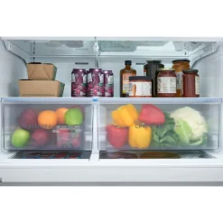 FRIGIDAIRE 26,3 Cu Ft 36 In Refrigerator Stainless Bottom Freezer, French door - FRMS2733AV