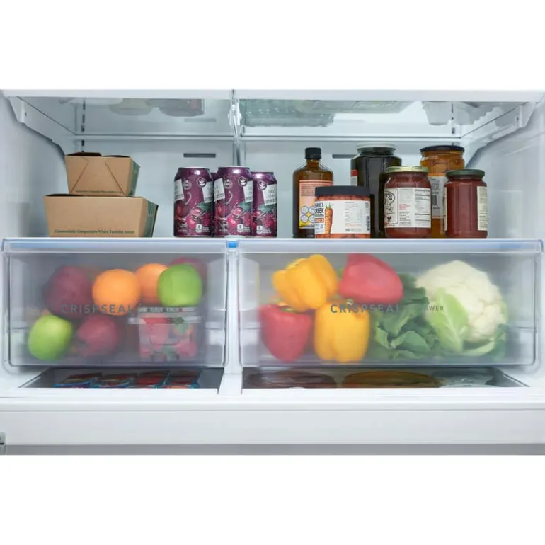 FRIGIDAIRE 26,3 Cu Ft 36 In Refrigerator Stainless Bottom Freezer, French door - FRMS2733AV