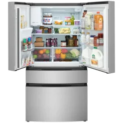FRIGIDAIRE 26,3 Cu Ft 36 In Refrigerator Stainless Bottom Freezer, French door - FRMS2733AV