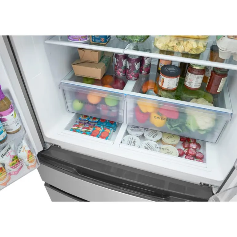 FRIGIDAIRE 26,3 Cu Ft 36 In Refrigerator Stainless Bottom Freezer, French door - FRMS2733AV