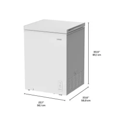 FRIGIDAIRE 5 cu ft Convertible Freezer White, Honrizontal, 22.05