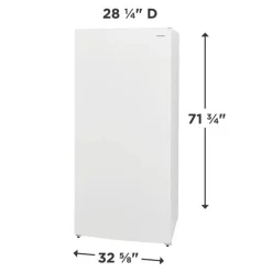 FRIGIDAIRE 20 Cu Ft Freezer White, Vertical, 32" - FRUF2020AW