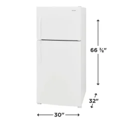 Frigidaire 20 Cu ft Refrigerator White Top Freezer - FFHT2022AW