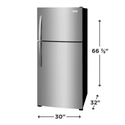 Frigidaire 20 Cu ft Refrigerator Stainless Top Freezer - FFHT2022AS