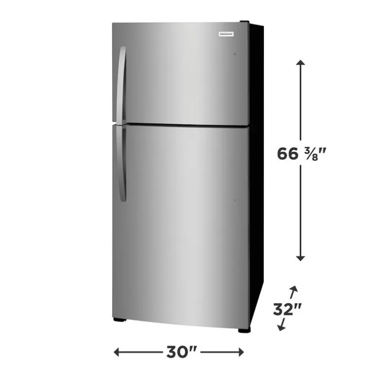 Frigidaire 20 Cu ft Refrigerator Stainless Top Freezer - FFHT2022AS